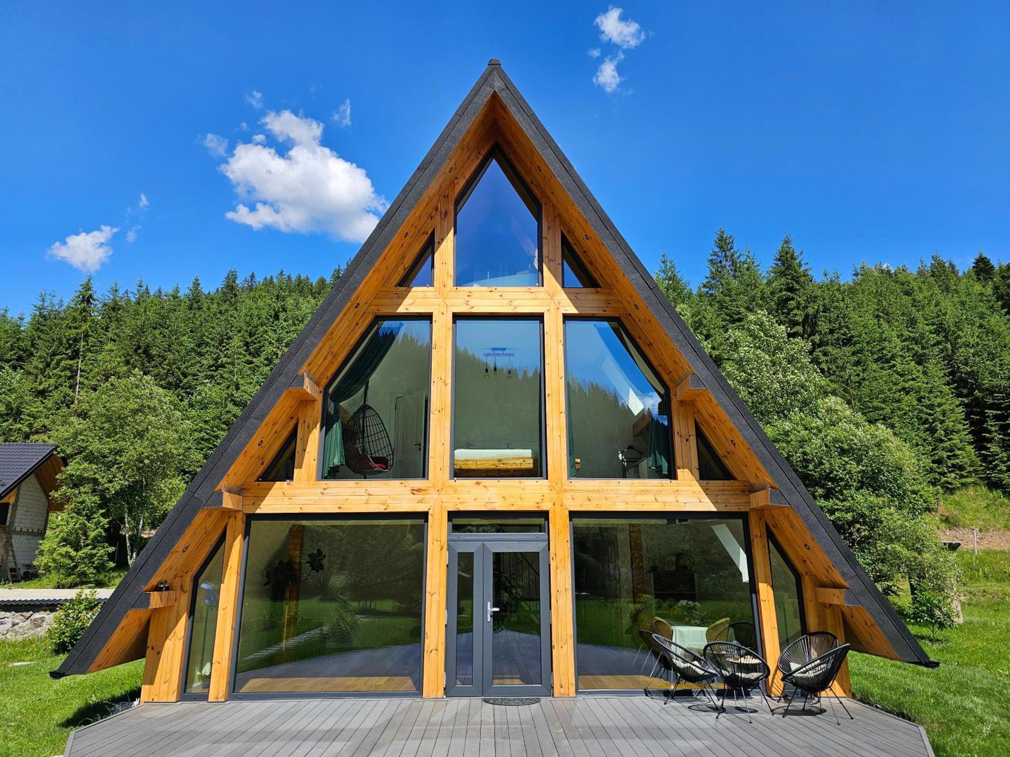 Cabana Cozy Cabin A Frame Topliţa エクステリア 写真