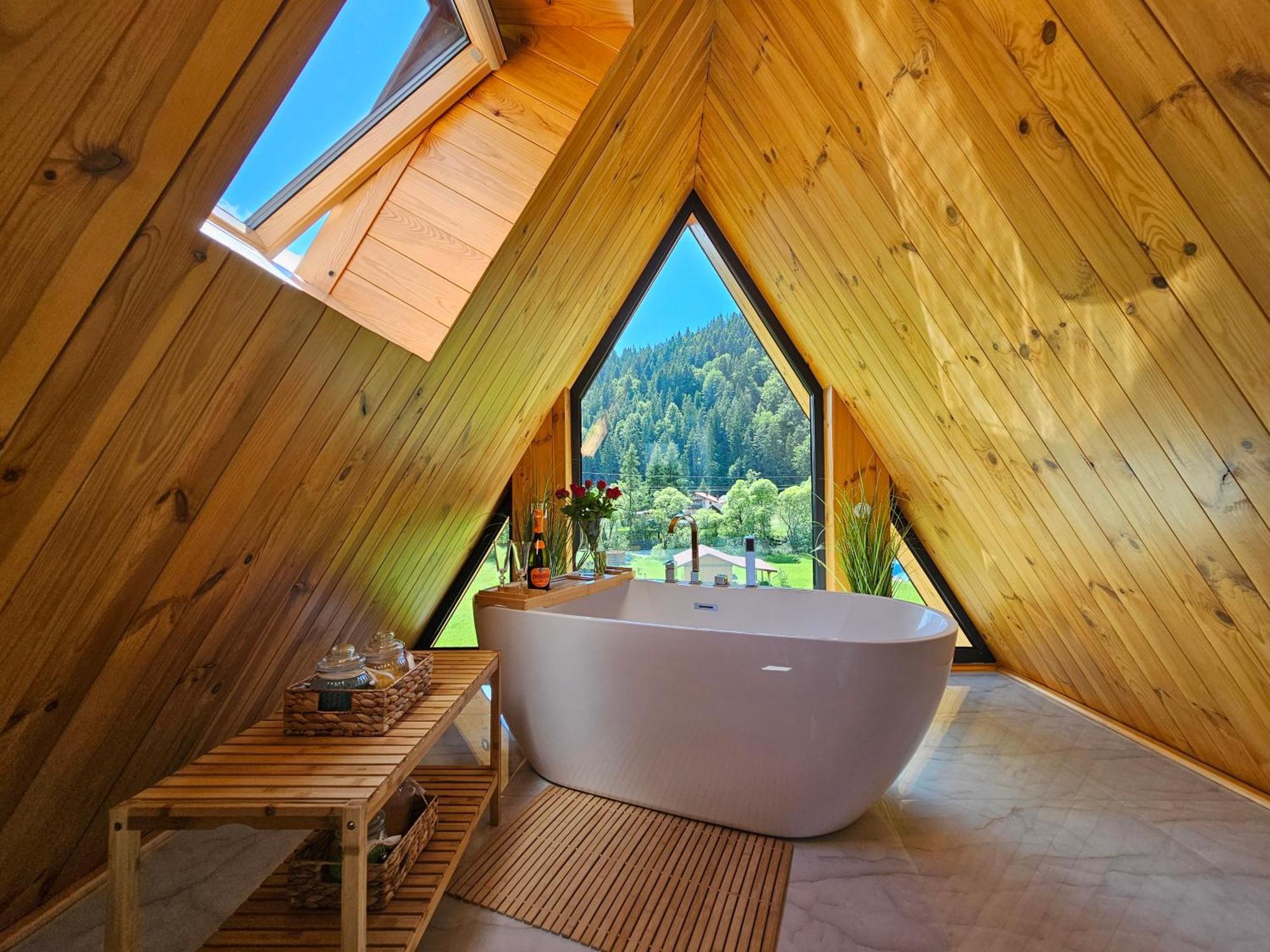 Cabana Cozy Cabin A Frame Topliţa エクステリア 写真