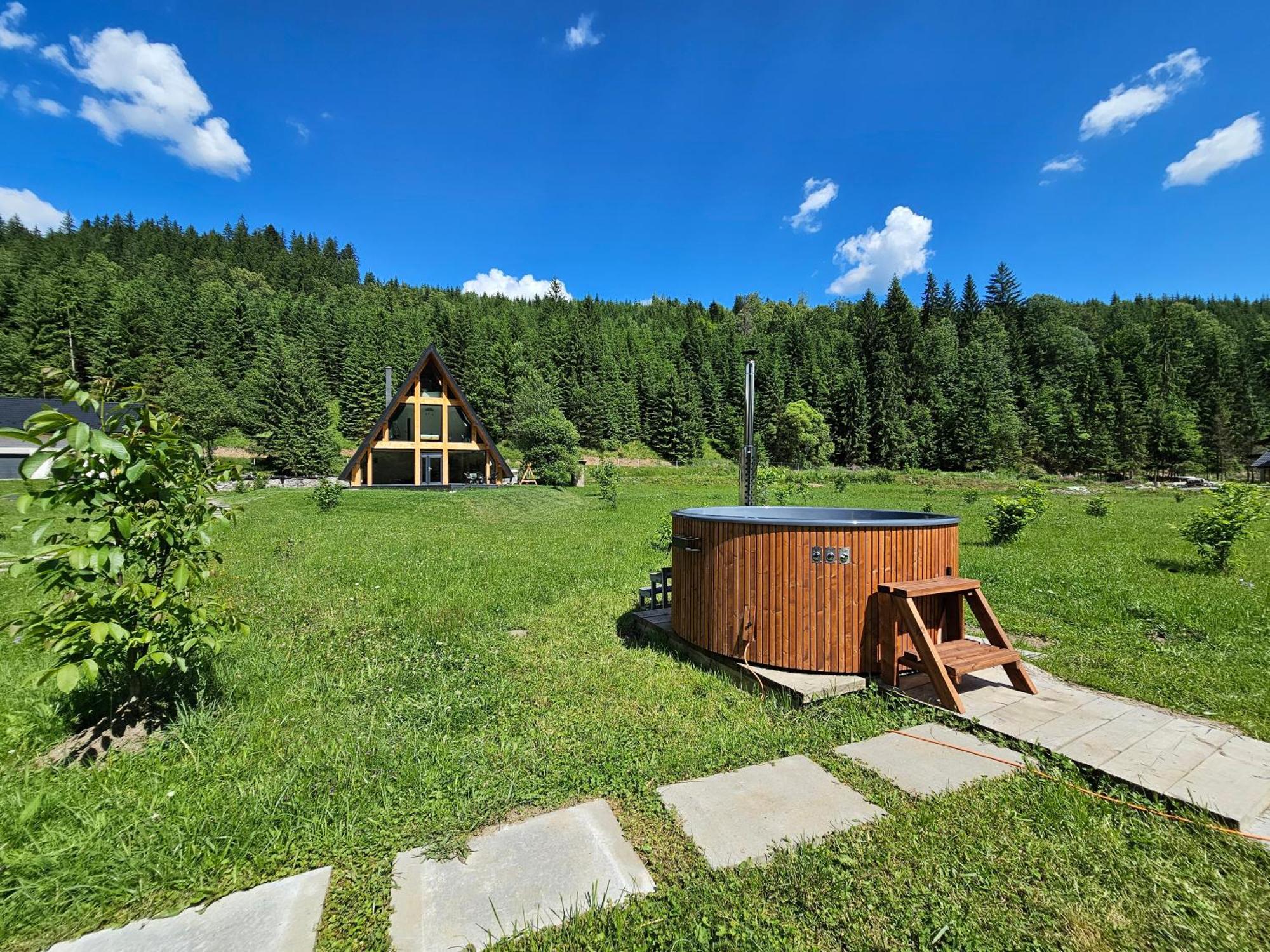 Cabana Cozy Cabin A Frame Topliţa エクステリア 写真